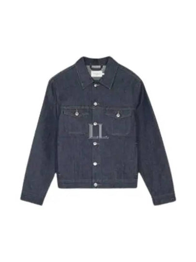 Trucker Denim Jacket Indigo - MAISON KITSUNE - BALAAN 2