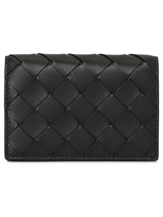 Intreccio Card Case Black - BOTTEGA VENETA - BALAAN 1