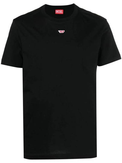 Men's T Diego D Patch Short Sleeve T-Shirt Black - DIESEL - BALAAN 2