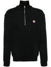 Fox Head Patch Half Zipper Sweatshirt Black - MAISON KITSUNE - BALAAN 2