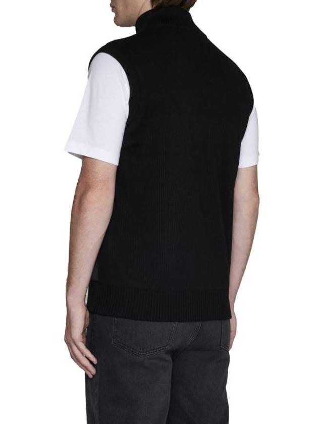 Hybrdige Slim Fit Merino Wool Padded Vest Black - CANADA GOOSE - BALAAN 5