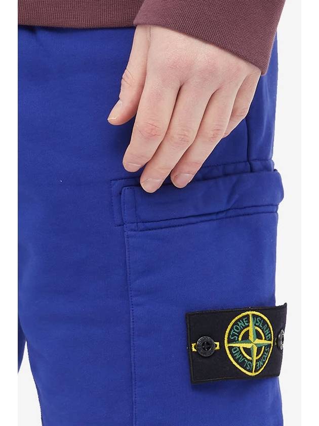 Men's Wappen Patch Bermuda Shorts Bright Blue - STONE ISLAND - BALAAN 3