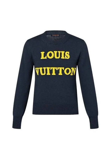 Big Logo Knit Top Navy - LOUIS VUITTON - BALAAN 1