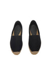 Logo Monogram Espadrilles Black - SAINT LAURENT - BALAAN 3