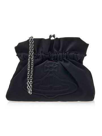 Eva Chain Small Clutch Bag Black - VIVIENNE WESTWOOD - BALAAN 1