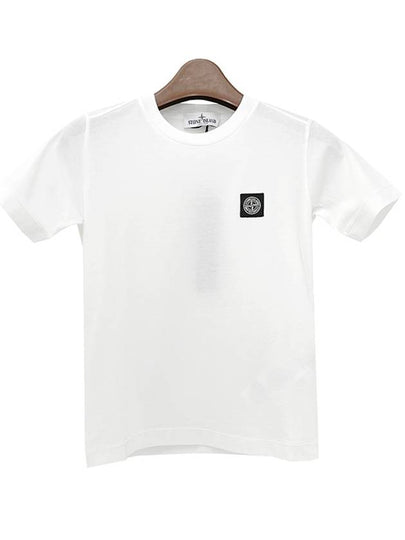 Kids 30/1 Cotton Jersey Short Sleeve T-Shirt White - STONE ISLAND - BALAAN 2