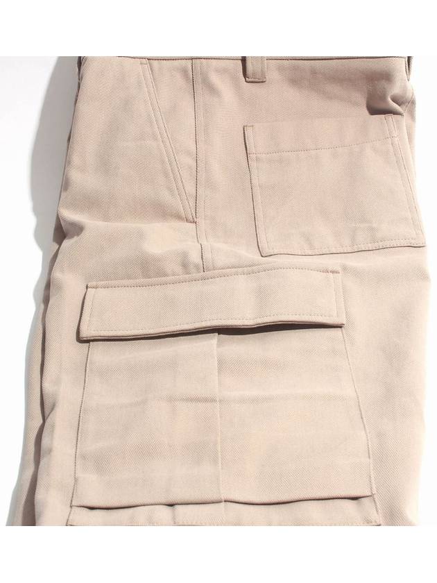 Banding Cargo Pocket Track Pants Beige - AMI - BALAAN 4