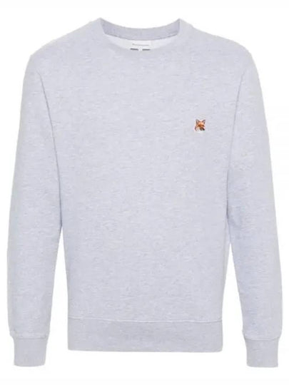 Fox Head Patch Regular Sweatshirt Light Grey Melange - MAISON KITSUNE - BALAAN 2