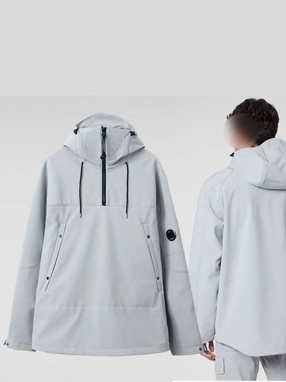 Lens Wappen Half Zip Up Anorak Grey - CP COMPANY - BALAAN 2