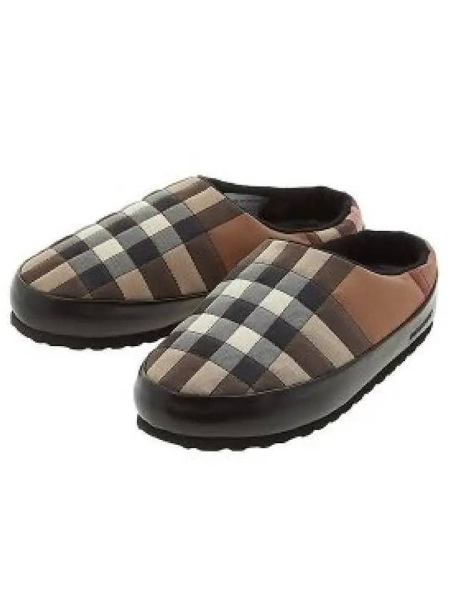 House Check Flat Slippers Brown - BURBERRY - BALAAN 2