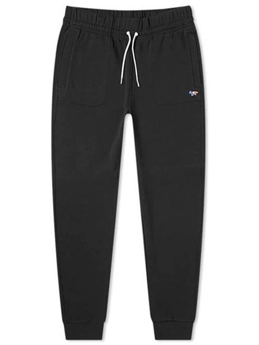 Men's Tricolor Fox Patch Track Pants Black - MAISON KITSUNE - BALAAN 2