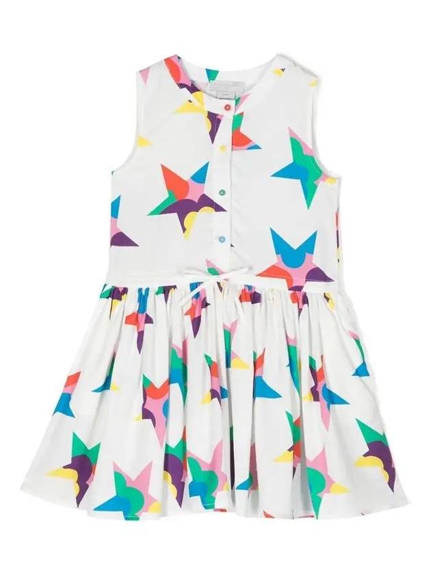 Kids Women's Star Print One Piece TS1C32 Z0894 100MC - STELLA MCCARTNEY - BALAAN 1