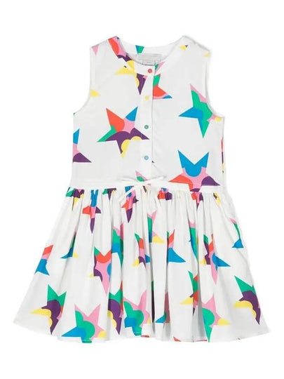 Kids Women's Star Print One Piece TS1C32 Z0894 100MC - STELLA MCCARTNEY - BALAAN 2