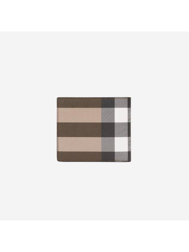 Check Canvas Half Wallet Beige - BURBERRY - BALAAN 3