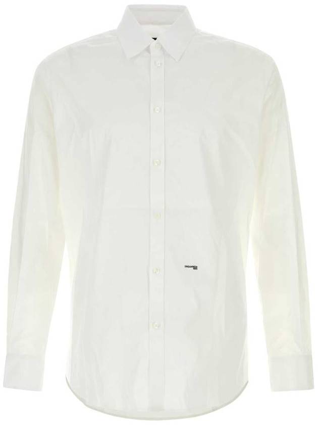 mini logo long sleeve shirt white - DSQUARED2 - BALAAN 2