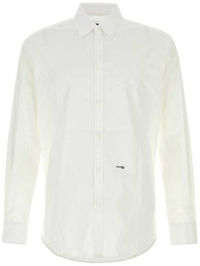 mini logo long sleeve shirt white - DSQUARED2 - BALAAN 2