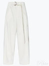 Belt Wide Pants Ivory - AMI - BALAAN 2