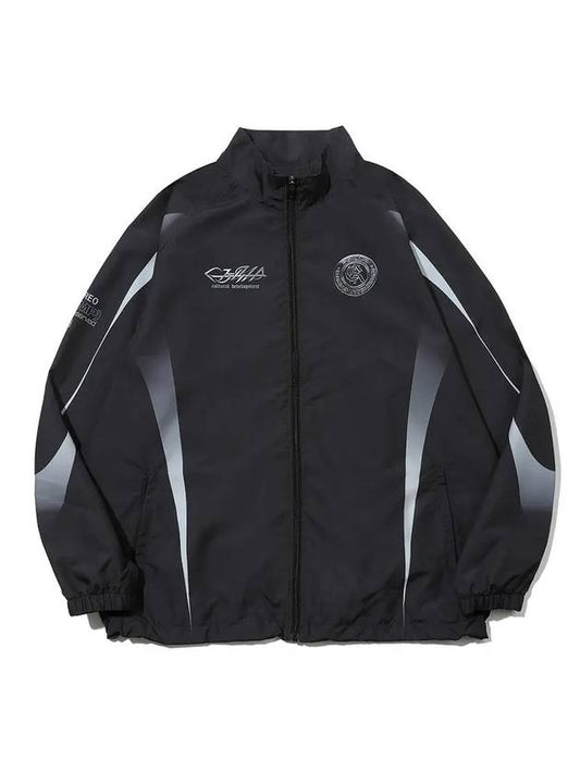 Chrome Logo Woven Track Jacket Black - CRUMP - BALAAN 1