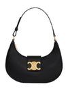 Ava Triomphe Smooth Calfskin Shoulder Bag Black - CELINE - BALAAN 3