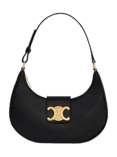 Ava Triomphe Smooth Calfskin Shoulder Bag Black - CELINE - BALAAN 2