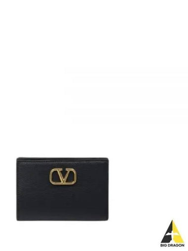 5W0P0Z79 SNP 0NO 5W2P0Z79 V logo signature half wallet - VALENTINO - BALAAN 1