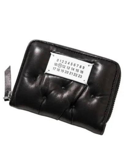 Numbers Motif Padded Leather Coin Purse Black - MAISON MARGIELA - BALAAN 2