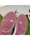 Air Jordan 1 Mid SE Light Mulberry High Top Sneakers Pink - NIKE - BALAAN.
