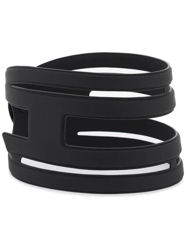 B Cage D faux leather belt X10150P5470 - DIESEL - BALAAN 3