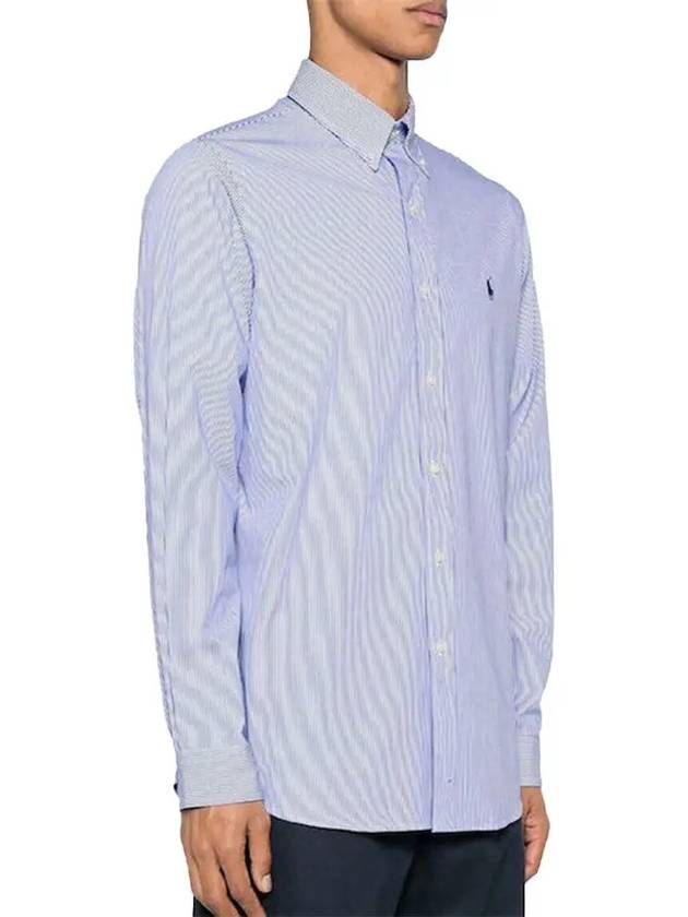 Polo Pony Logo Embroidered Striped Shirt 710928255007 - RALPH LAUREN - BALAAN 2