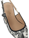 Jadior Embroidery Cotton Slingback Flats - DIOR - BALAAN 9