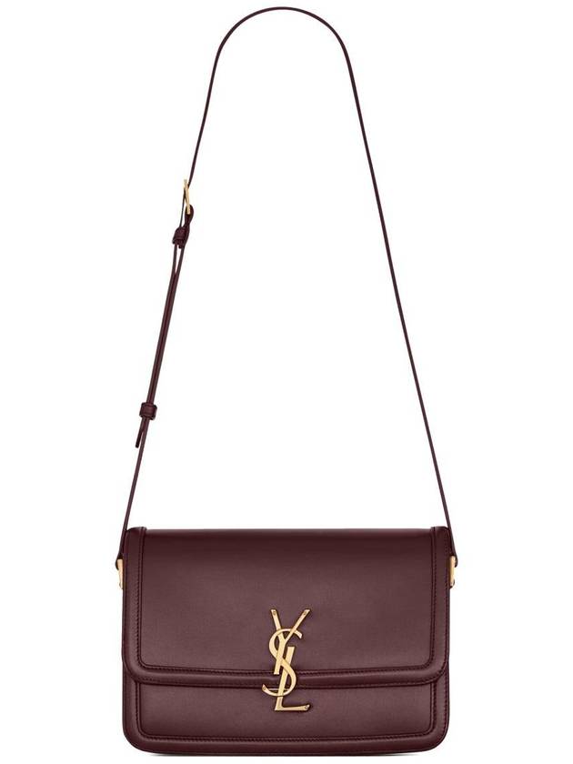 Solferino Medium Calfskin Leather Cross Bag Rouge Cabernet - SAINT LAURENT - BALAAN 2