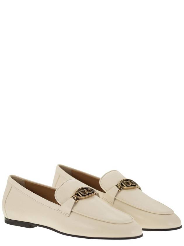 Leather loafer with accessory - TOD'S - BALAAN 4