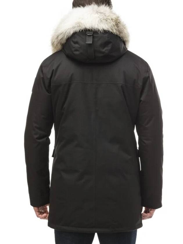 Yves Hooded Fur Padded Parka Black - NOBIS - BALAAN 4