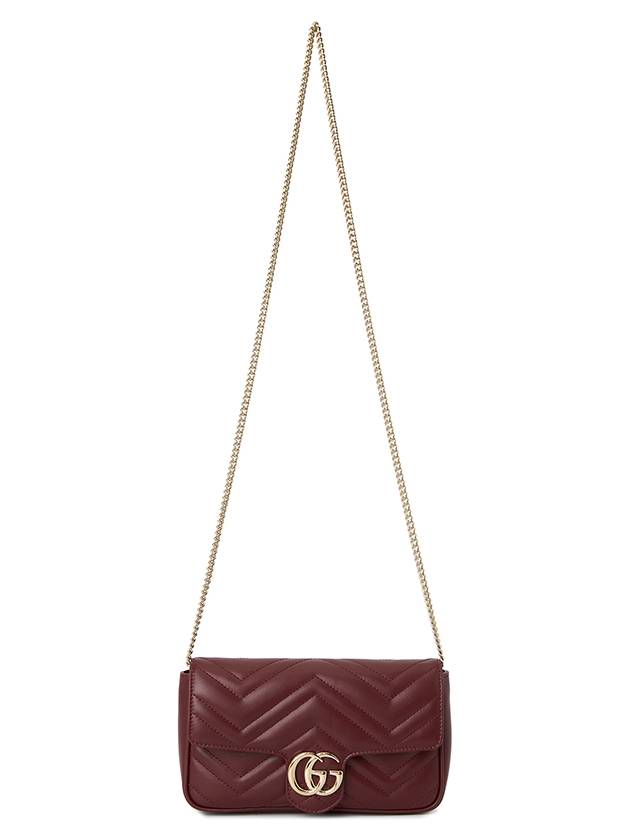 GG Marmont Mini Cross Bag Rosso Ancora Red - GUCCI - BALAAN 8