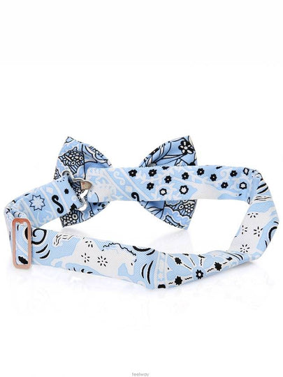 Sky blue bandana bow tie scarf choker bag decoration - HERMES - BALAAN 2