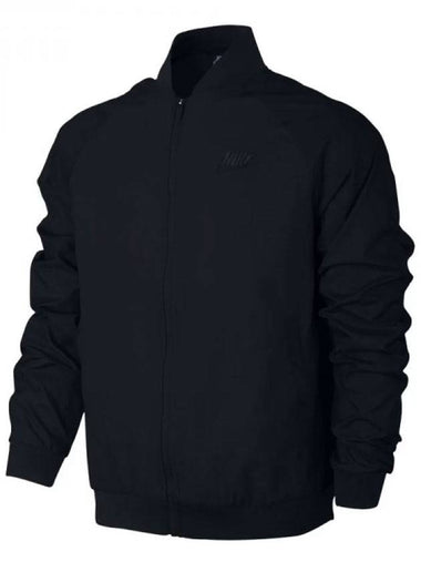 Logo Bomber Jacket Black - NIKE - BALAAN 1