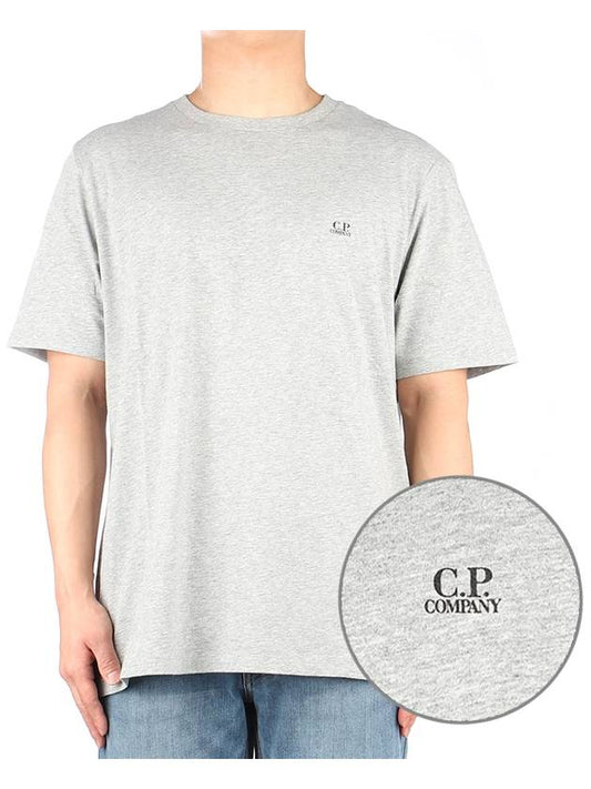 Logo Short Sleeve T-Shirt Grey - CP COMPANY - BALAAN 2