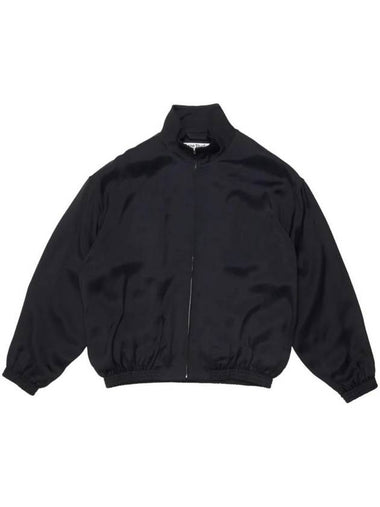 Fluid Logo Print Track Jacket Navy - ACNE STUDIOS - BALAAN 1