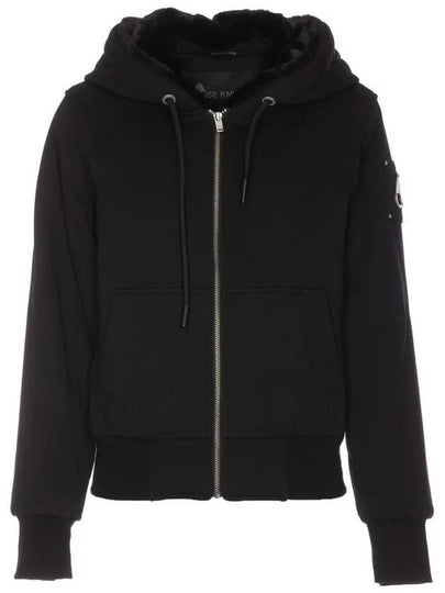 Classic Bunny Zip Up Hoodie Black - MOOSE KNUCKLES - BALAAN 2