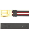 B Bold Buckle Two-Tone Belt - BALLY - BALAAN 3