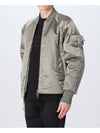 Men's Nylon Bomber Jacket Grey - FENDI - BALAAN 4