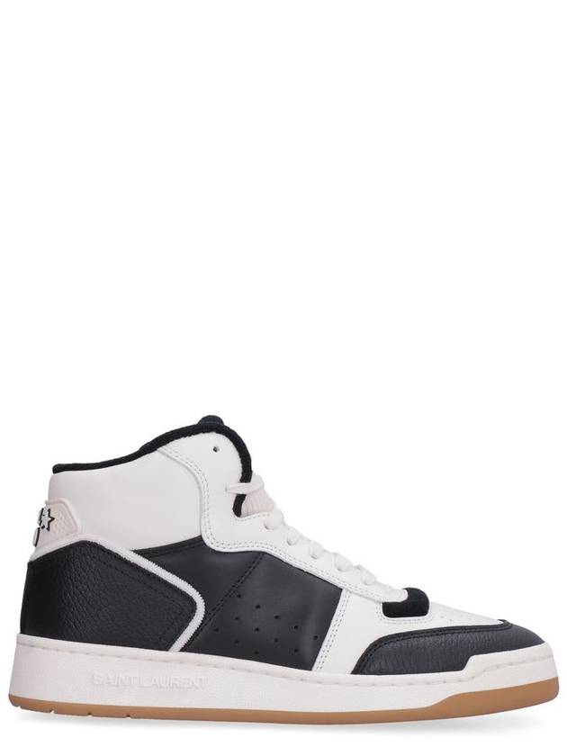 leather mid high top sneakers - SAINT LAURENT - BALAAN 2