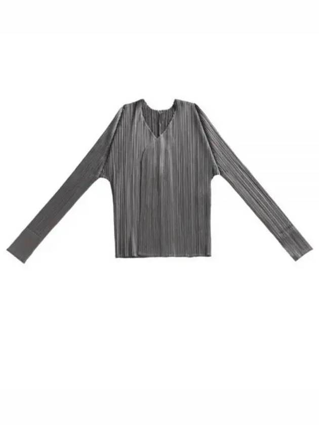 Pleats Basic Cardigan Grey - ISSEY MIYAKE - BALAAN 2