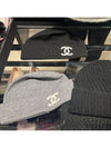 CC Logo Beanie Basic Fur Hat Women Men Unisex Black - CHANEL - BALAAN 2