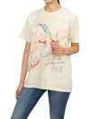 Women s Short Sleeve T Shirt REUNION NATURAL W - WILD DONKEY - BALAAN 4