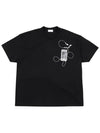 Scan Arrow Over Crew Neck Short Sleeve T-Shirt Black - OFF WHITE - BALAAN 2