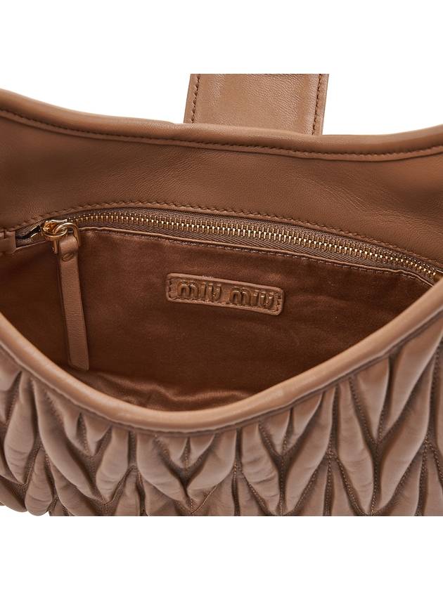 Materase Nappa Leather Hook Shoulder Bag Brown - MIU MIU - BALAAN 10