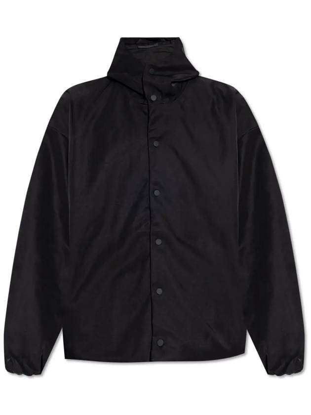 Textured Nylon Hooded Jacket Black - FEAR OF GOD - BALAAN 3