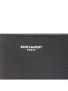 Logo East West Half Wallet Black - SAINT LAURENT - BALAAN 6