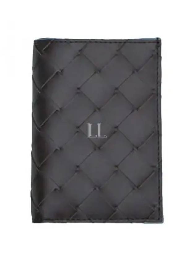 Intrecciato Leather Bicycle Wallet Black - BOTTEGA VENETA - BALAAN 2